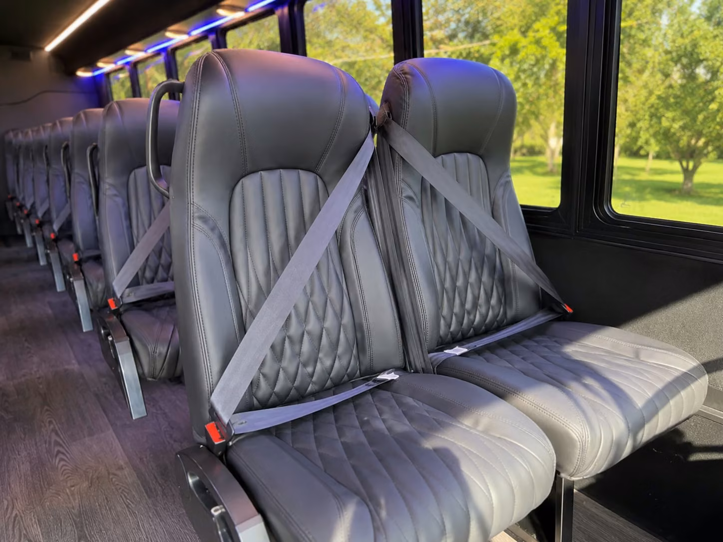 18 passenger minibus inside