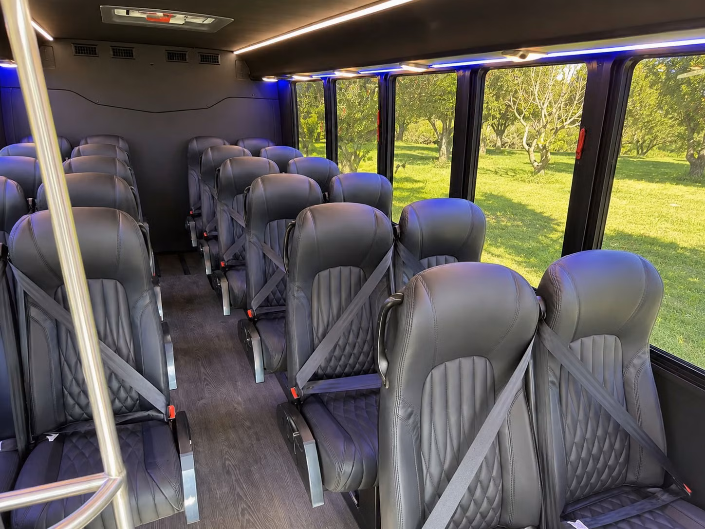 18 passenger minibus interior