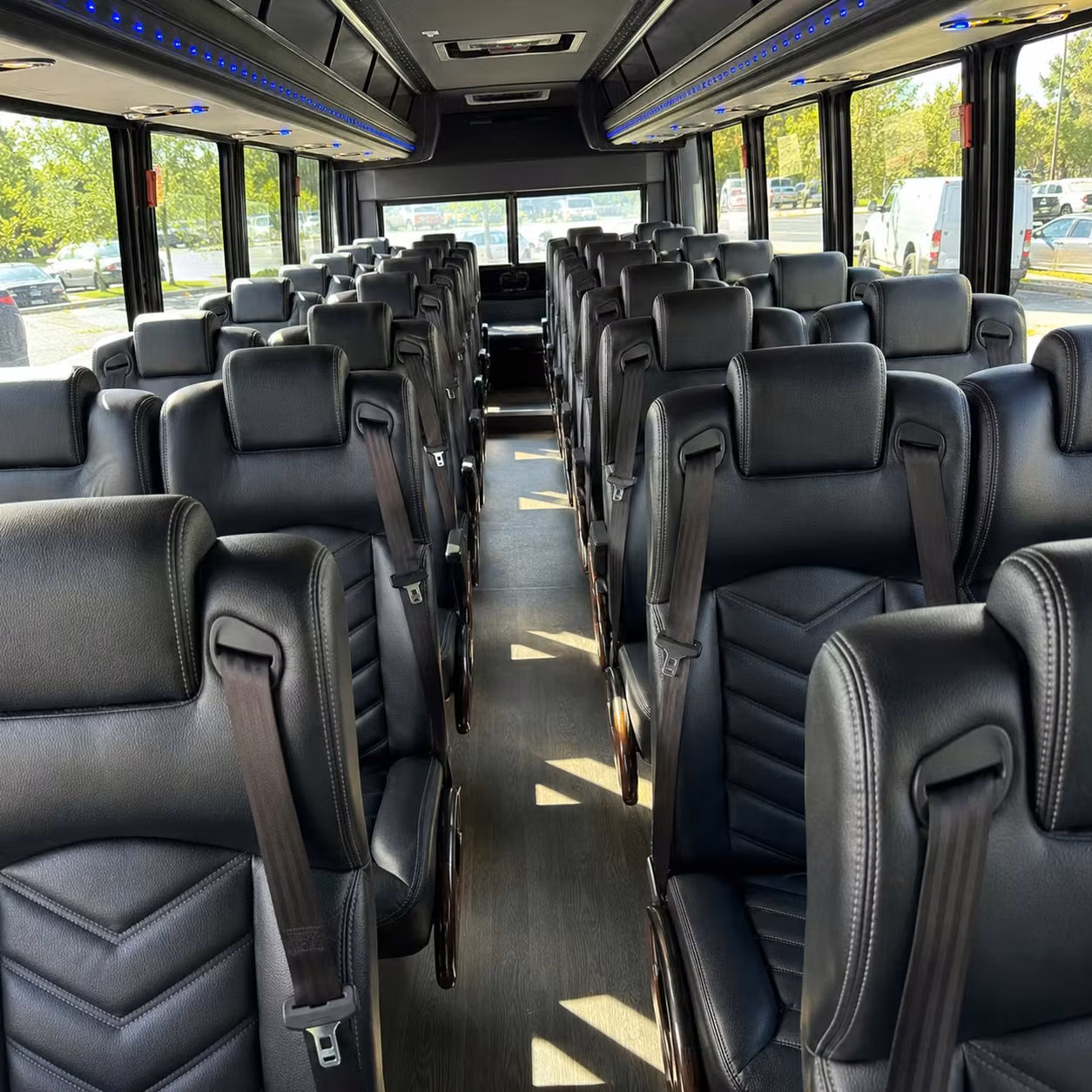 25 passenger minibus inside