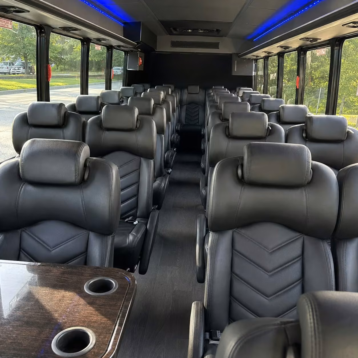 28 passenger minibus inside