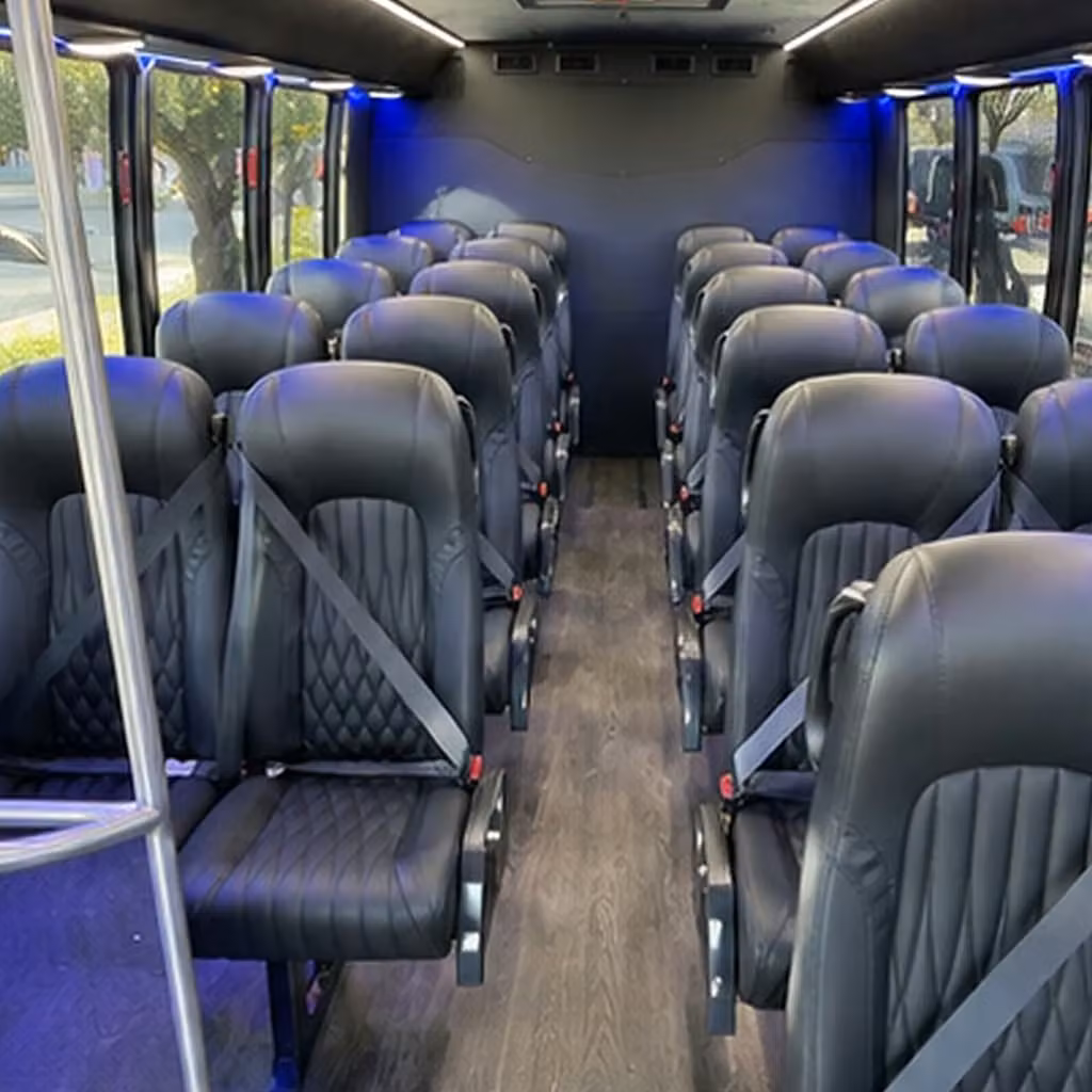 28 passenger minibus interior