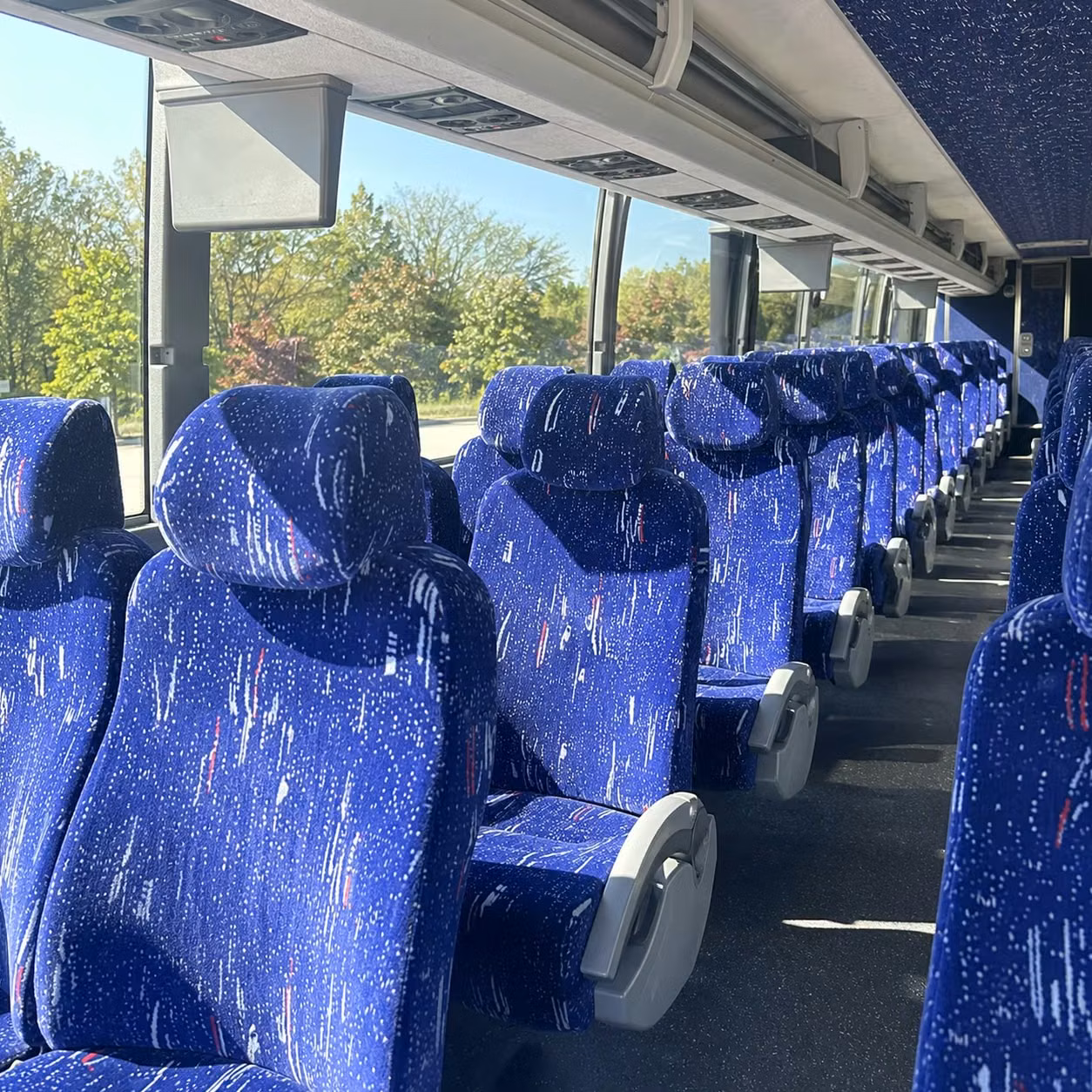 richmond charter bus rental interior
