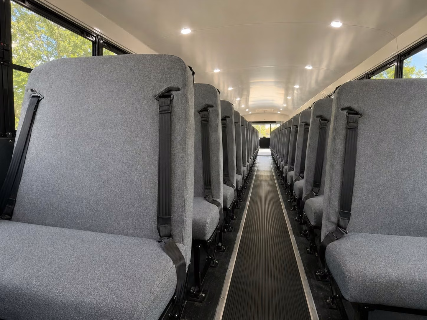 school bus inside
